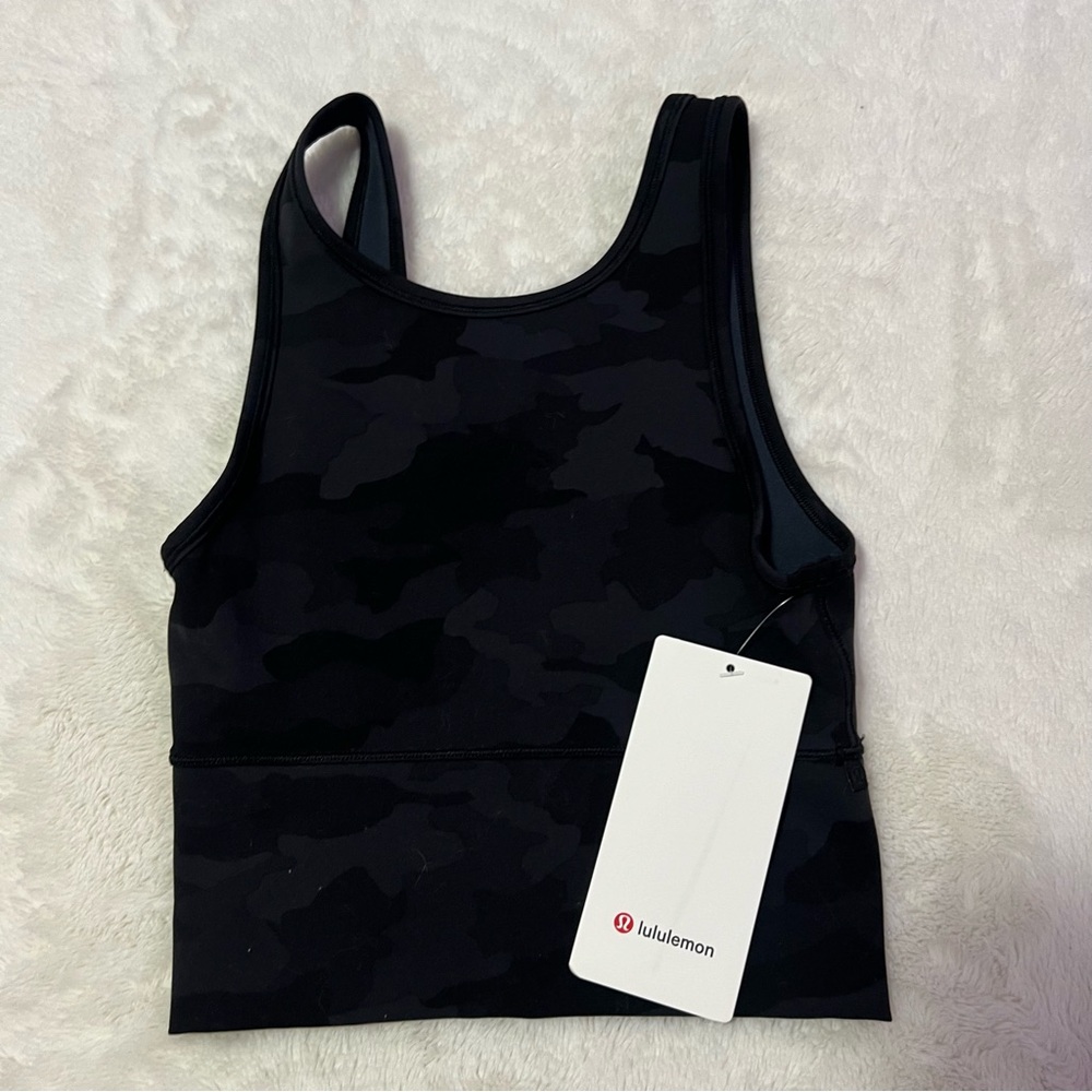 Camo power pivot tank Lululemon NWT